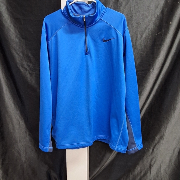 Nike Blue Therma-Fit Crewneck Sweater - Picture 1 of 12